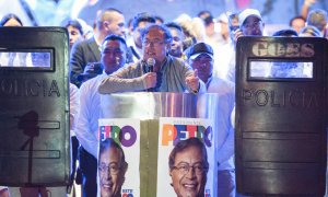 21/06/2022 - Gustavo Petro, presidente electo de Colombia, habla durante el mitin de cierre de campaña en Bogotá, Colombia, el 22 de mayo de 2022..