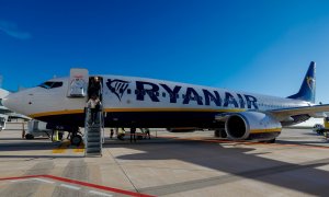 24/05/2022 Imagen de un avión de la aerolínea Ryanair, en el Aeropuerto de la Región de Murcia, a 15 de enero de 2019.