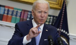 S El presidente Joe Biden pronuncia comentarios y promulga la ley S. 2938, la Ley Bipartidista de Comunidades más Seguras, en la Sala Roosevelt de la Casa Blanca en Washington, DC, EE. UU., el 25 de junio de 2022.