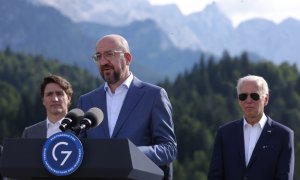 El presidente del Consejo Europeo, Charles Michel, durante la cumbre del G7 en Baviera, Alemania.