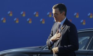 29/06/2022.- El presidente del Gobierno, Pedro Sánchez, a su llegada a la primera jornada de la cumbre de la OTAN en la que se aprobará el nuevo concepto estratégico que marcará las acciones de la Alianza durante los próximos diez años y con la adhesión