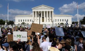 Concentración frente al Supremo de EEUU contra tu fallo sobre el aborto, a 24 de junio de 2022.