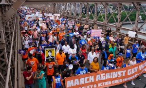 Protesta en Nueva York (EEUU) contra las armas, organizada por March For Our Lives. Imagen de Archivo.