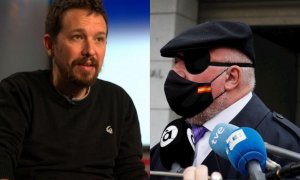 Imagen combinada de Pablo Iglesias y José Manuel Villarejo