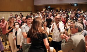 09/07/2022 - L'acte de suport a Laura Borràs que s'ha celebrat a l'Ateneu Barcelonès.