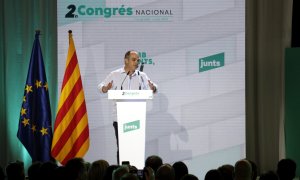 El secretari general de Junts, Jordi Turull, durant l'obertura del Congrés Nacional del partit.