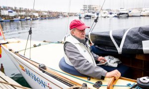 Juan Carlos I durante su última visita a España, en Sanxenxo a 22 de mayo de 2022.