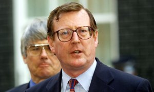 19/04/1999.- Imagen de archivo del ex ministro principal de Irlanda del Norte David Trimble. EFE/EPA/Gerry Penny