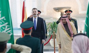 Felipe VI y Salmán bin Abdulaziz