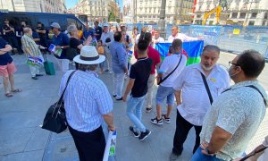 Manifestación por los derechos de los gitanos en Sol (Madrid), a 28 de julio de 2022.