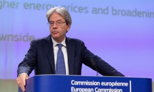 El comisario de Finanzas de la Unión Europea, Paolo Gentiloni. Imagen de Archivo.