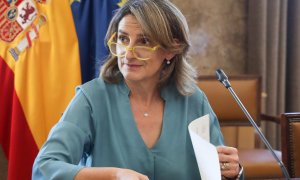 01/08/2022 La vicepresidenta tercera y ministra para la Transición Ecológica, Teresa Ribera, se reúne con los portavoces de los grupos parlamentarios para informarles del acuerdo adoptado en el Consejo de ministros de Energía de la UE, en la sede del Mini