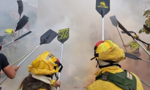 Bomberos forestales en Castilla y León