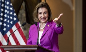 La presidenta de la Cámara de Representantes de EEUU, Nancy Pelosi, en Washington, a 27 de julio de 2022.