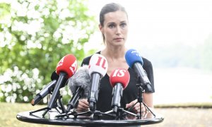 Sanna Marin durante la rueda de prensa de este viernes, a  19 de agosto de 2022