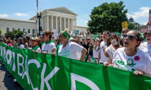 Protestas a favor del aborto en EEUU