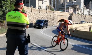 27/08/2022 - Un control dels Mossos aquest dissabte a les costes del Garraf.