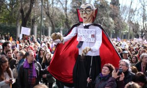 Manifestación contra la reforma de la Ley del aborto