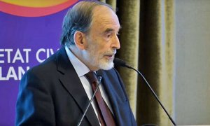 L'economista Francesc Granell en un acte de SCC.