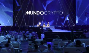 30/08/2022Vista del evento de Mundo Crypto en el Wizink Center de Madrid, a 27 de agosto de 2022.