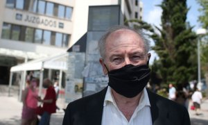 El ex ministro de Economía Rodrigo Rato a su salida de los Juzgados de Plaza Castilla, a 11 de junio de 2021, en Madrid.