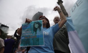 03/09/2022 La comunidad de argentinos en México se manifiesta este sábado en Ciudad de México en apoyo a Cristina Fernández de Kirchner