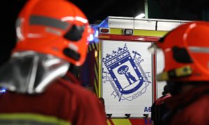 22/6/21 El cuerpo de bomberos de Madrid durante un simulacro, a 22 de junio de 2021.