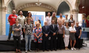 12/09/2022 - Foto de grup de la presentació del programa de mà de les festes de la Mercè d'aquest 2022.