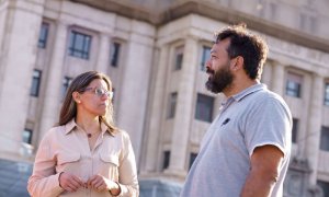 Los dos diputados de Podemos en el Cabildo de Tenerife, Cristo González y David Carballo