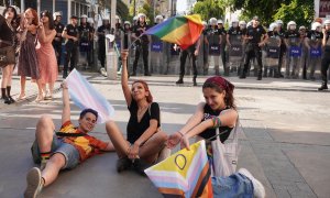 Fotografía de la Marcha del Orgullo 2022 en la ciudad de Esmirna, en Turquía.