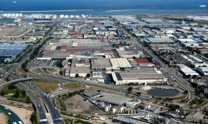 07/2022 - Vista aèria de la planta de Nissan a la Zona Franca de Barcelona.