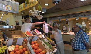 Mercado de frutas y verduras