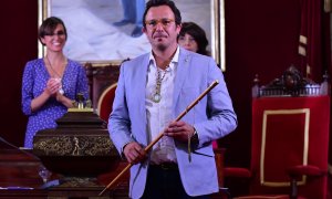 El alcalde de Cádiz, José María González, Kichi, el día que tomó posesión como alcalde en 2019.,