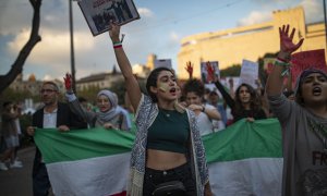 Manifestación contra el régimen Iraní.