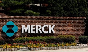 El logo de la farmacéutica Merck en su sede en Rahway (Nueva Jersey, EEUU). REUTERS/Brendan McDermid