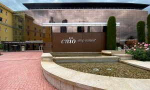 Sede del Centro Nacional de Investigaciones Oncológicas (CNIO), que ha desarrollado un procedimiento para la detección precoz del cáncer de páncreas, en Madrid (España), a 13 de mayo de 2020.