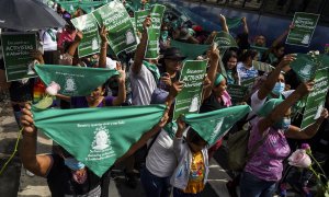 Manifestación por la despenalización del aborto en El Salvador. En San Salvador, a 28 de septiembre de 2022.