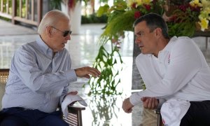 Sánchez, junto al presidente de EEUU, Joe Biden, en Bali.