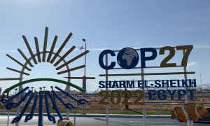 Fotograma sacado de video de EFE en el que habla del fracaso de la COP 27