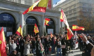 Franquistas en Plaza de Oriente