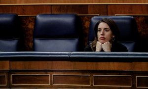 Irene Montero, ministra de Igualdad, durante una sesión plenaria en el Congreso de los Diputados