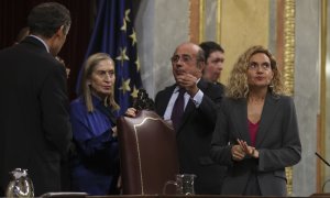 24/11/2022.- La presidenta del Congreso, Meritxell Batet (d), durante la última jornada de debate y votación de los presupuestos en el pleno del Congreso, este jueves. El Congreso de los Diputados ha aprobado hoy el proyecto de Presupuestos Generales del