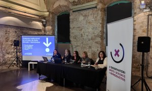 La presentació de l'informe 'Violència institucional en el marc de drets sexuals o reproductius', aquest divendres a Barcelona.