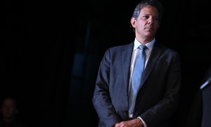 El nuevo ministro de Hacienda del Gobierno de Lula en Brasil, Fernando Haddad, durante el anuncio de su cargo en Brasilia, a 9 de diciembre de 2022.