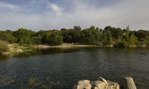 Vista del embalse de Valmayor, en Valdemorillo, Madrid.