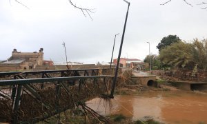 Vistas de Roca de la Sierra tras el paso de la borrasca Efraín, a 14 de diciembre de 2022, en Roca de la Sierra, Cáceres.