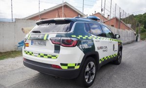 Un coche de la Guardia Civil