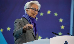 La presidenta del Banco Central Europeo (BCE), Christine Lagarde, en Fráncfort del Meno, Alemania, 15 de diciembre de 2022.