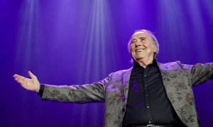 Joan Manuel Serrat ahir al Palau Sant Jordi.