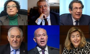 Algunos de los jueces y juezas que integran el nuevo Tribunal Constitucional